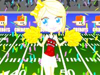 Football cheerleader